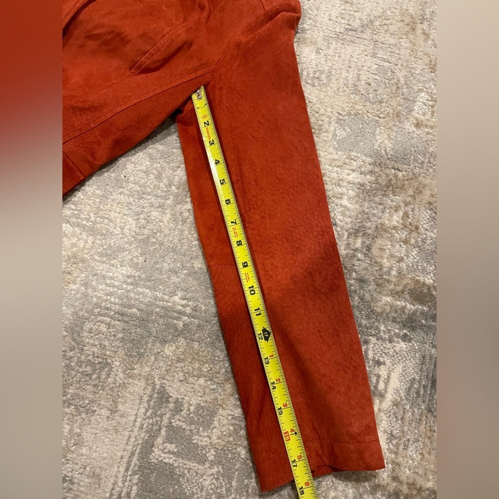 Marshall Field’s Vintage Suede Leather Jacket Women’s Size 10 Rust Color 🍁 - Picture 11 of 12